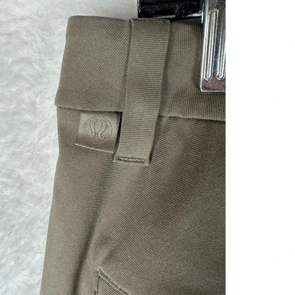 Lululemon Commission Pants Mens 31 Brown Olive Straight Leg Technical Chino